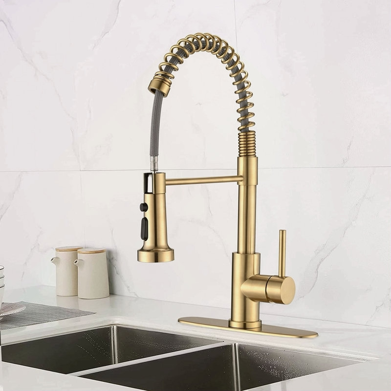 Robinet d'évier de cuisine à bec rétractable