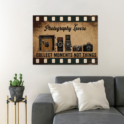 Caméra historique - peinture sur toile tendue