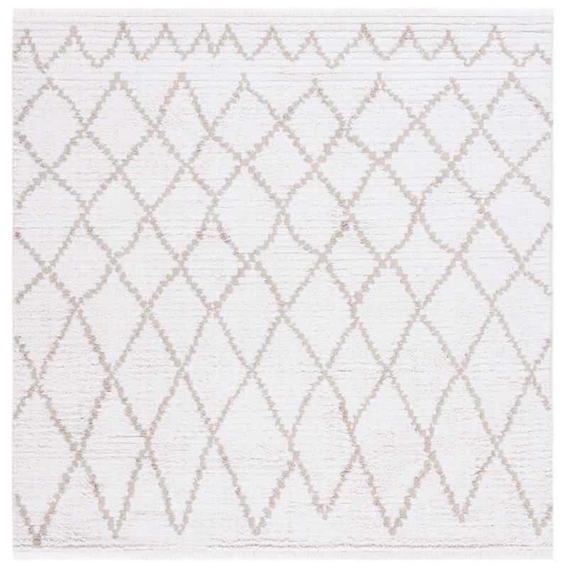 Idin Performance Abstract Rug, Square 6'4"