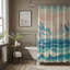 Rideau de douche standard 1 pièce Coastal Wave Scene-1967069935
