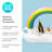 TrueZoo Inflatable Rainbow Floating Bar
