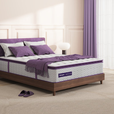 Matelas à plateau-coussin hybride moyen 8/10/12 po