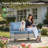 Emroy 8 - Person Wicker/Rattan Sectional Seating Group with Lighted Coffee Table and Swivel Chairs, All Weather Modular Outdoor Conversation Set with Cushions-805353038-805353032