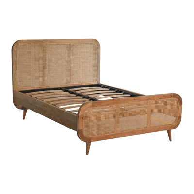 Alexsi EU Double - 140 X 200 Cm Solid Wood Ottoman Storage Bed