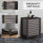 HOMCOM Bamboo Laundry Hamper With Lid