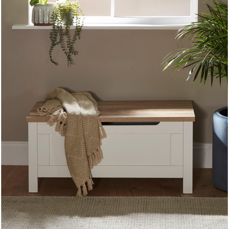 Maryhannah Storage Bench, White