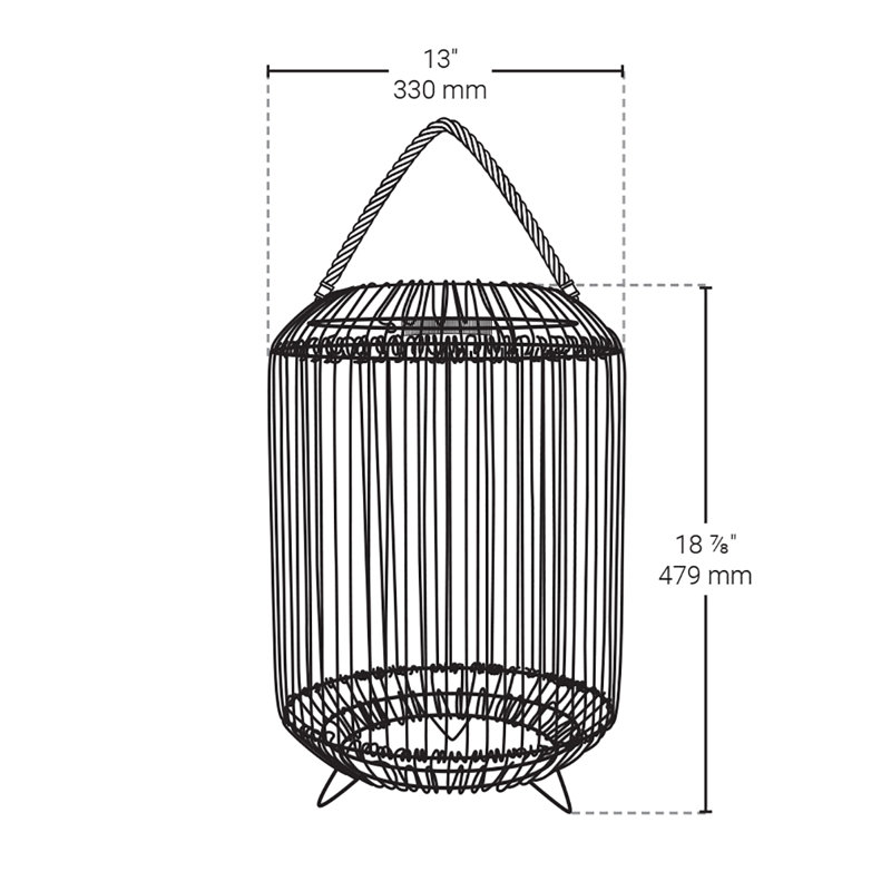 Beige Rattan Solar Powered LED Outdoor Floor Lamp