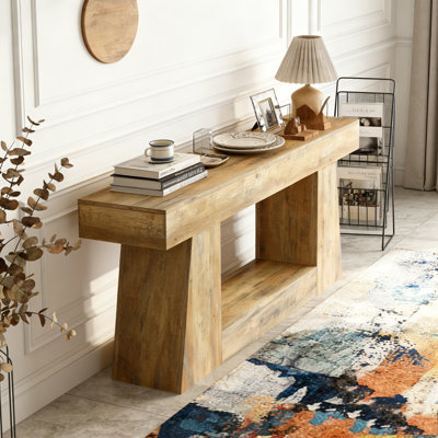Table console en bois