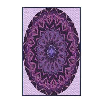 Tapis en chenille mauve