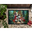 Paillasson Keeshond and Santa Claus-399108384