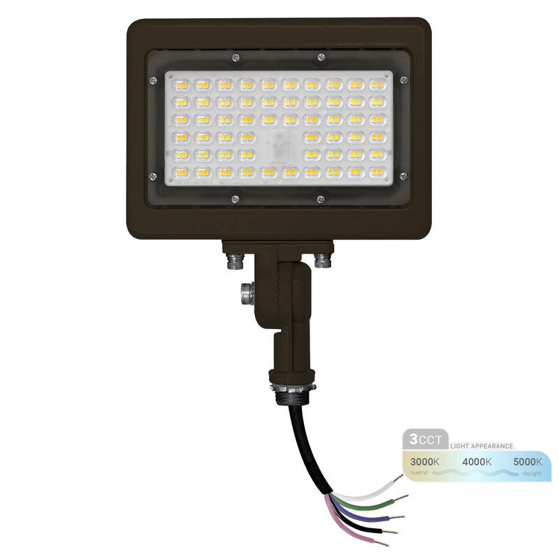 Projecteur d'extérieur à DEL 50W 7050 lumens, Bronze huilé