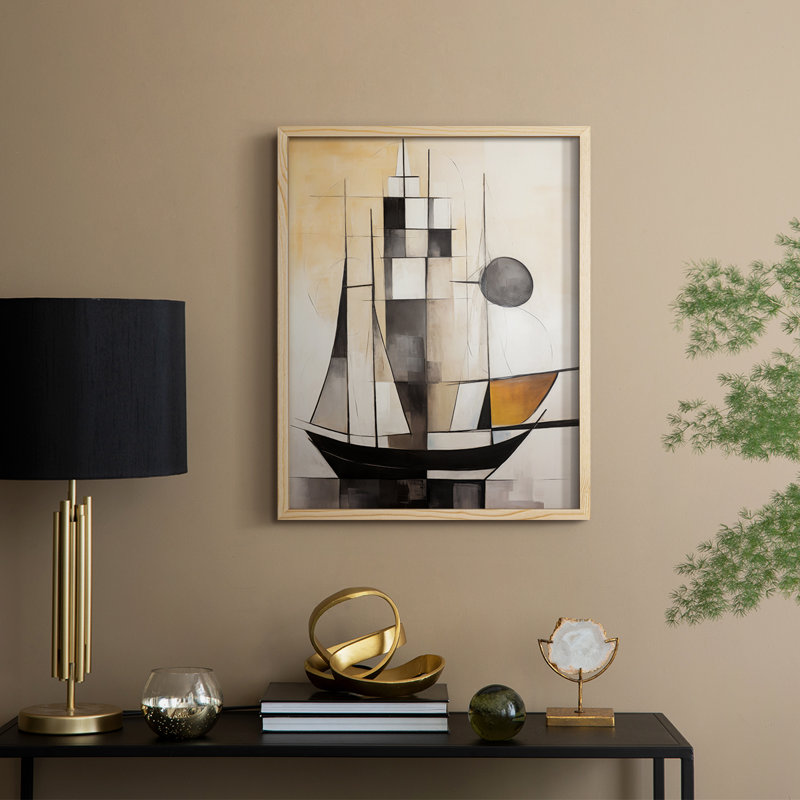 NAUTICAL Series CECLXV, reproduction encadrée - bois massif, H 30 po x l 24 po