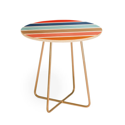 Fimbis Solid Wood Top End Table