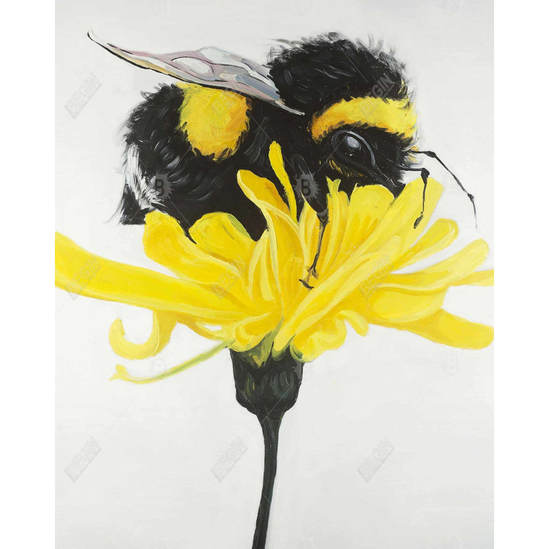 " Bumblebee On A Dandelion "