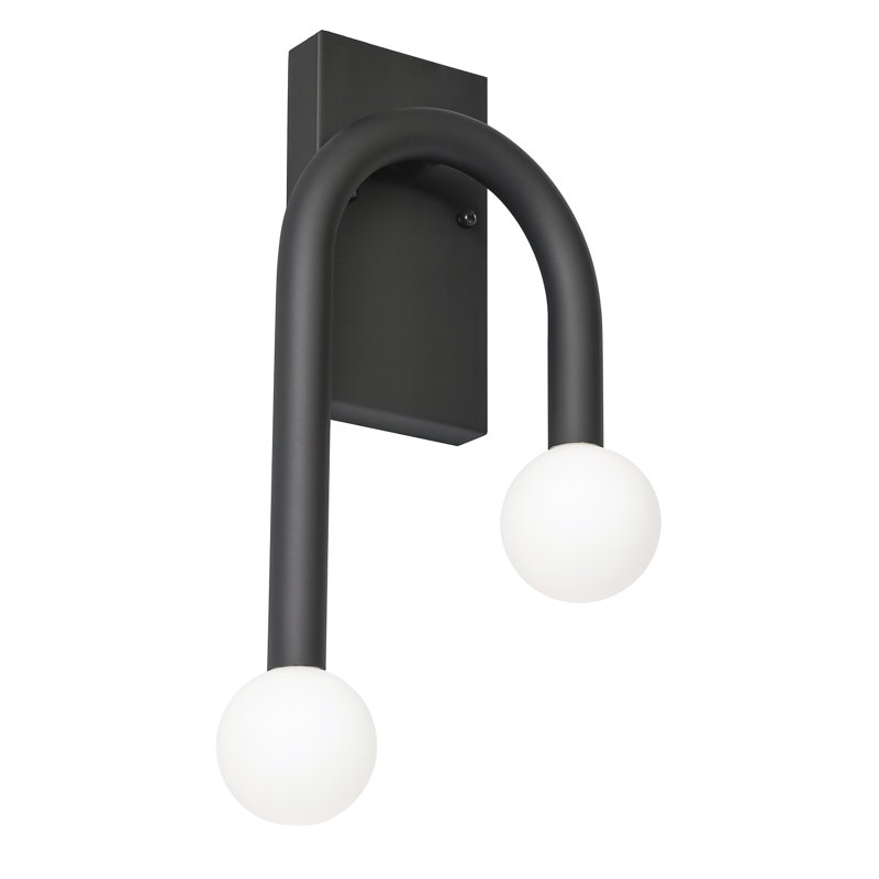 Colette 17'' LED Sconce - Black, Black