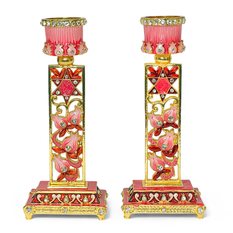 Bougeoirs de chagrin Monther, Or / rose