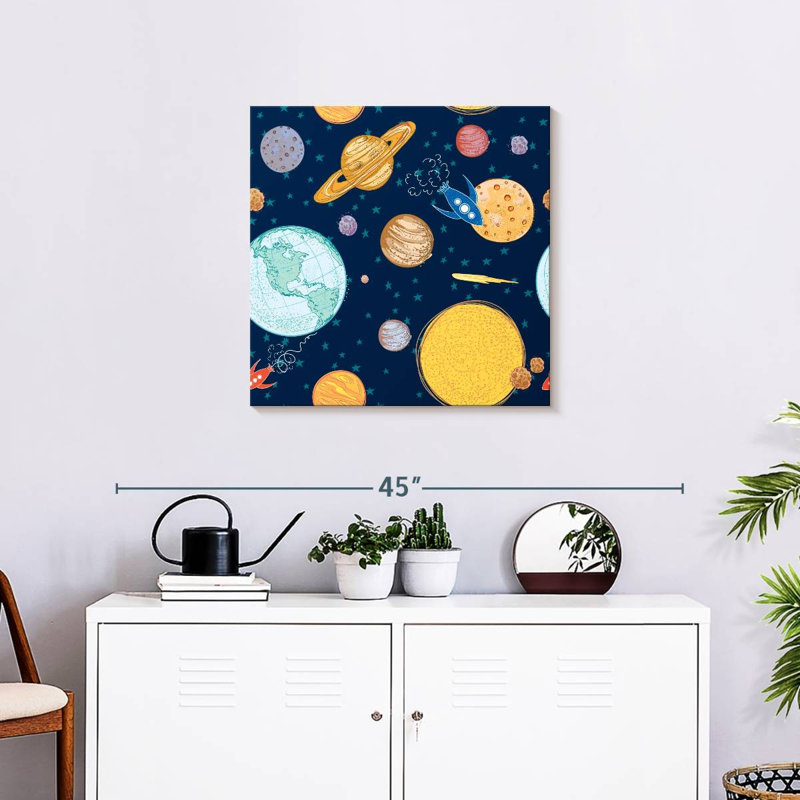 Oberle Space Journey Pattern, 24" H x 24" W