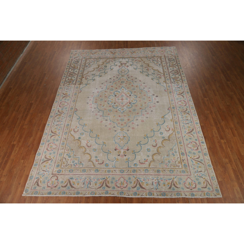 Tapis traditionnel en laine vieillie 9 x 12