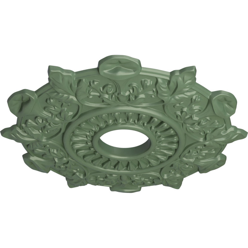 Médaillon de plafond H 17,5 po x l 17,5 po Preston, Vert athénien