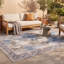 Tapis Prairie moderne à poils courts, style aquarelle abstraite, bleu, gris, or, crème, ivoire, lavable à la machine, antidérapant, pour l'intérieur et l'extérieur, adapté aux animaux domestiques, idéal pour le salon, la chambre, la salle à manger, l'entrée, le couloir ou le bureau.-880880424