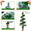 Arbre de Noël 48 po en forme de spirale verte avec 150 lumières DEL