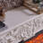 Beige Manufactured Wood Electric Fireplace