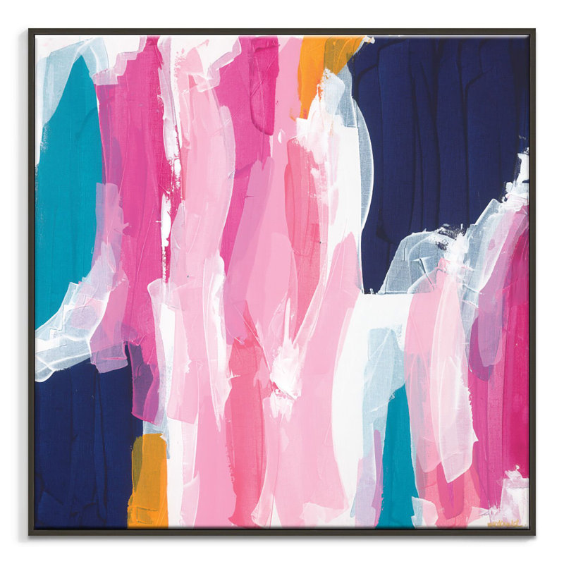 Maggi Mcdonald - Print on Canvas, 41cm H x 41cm W, Black Floater Frame