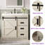 Meuble-lavabo simple lavabo de style ferme de 36 po, blanc-1278055858-1290736616