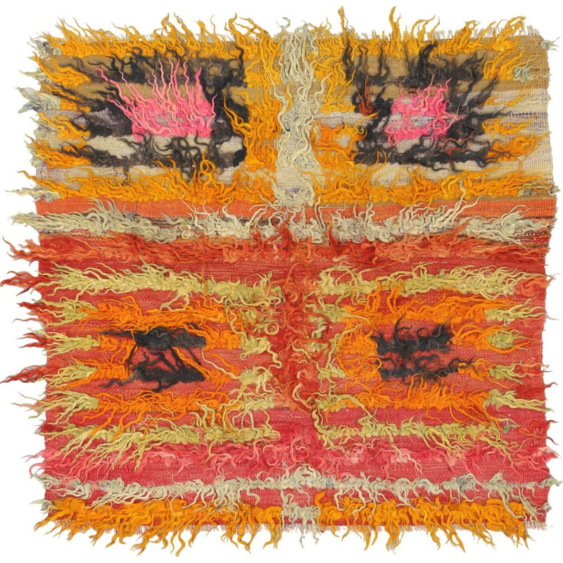 Square One-of-a-Kind 3'8" X 3'9" Area Rug