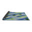 Tapis vert/bleu de mer à motifs-923894875
