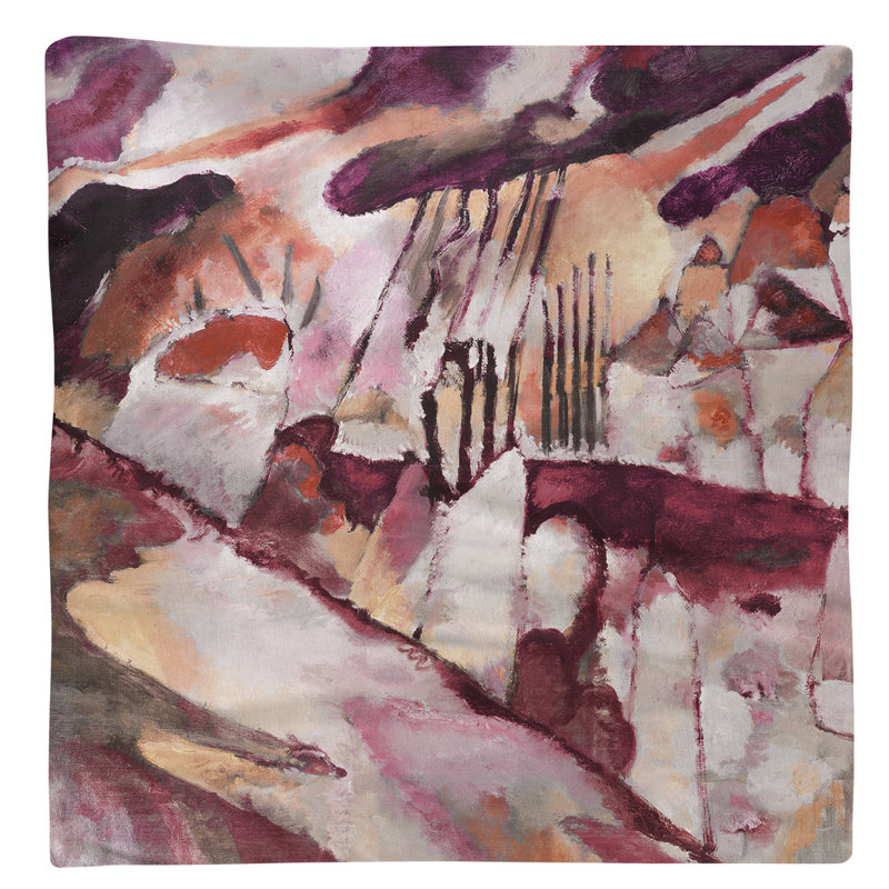 Wassily Kandinsky Cotton Square Napkin, Red