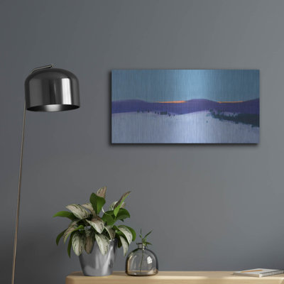 «Transcar Pathian Evening» par Iorg Nekraha, art mural en métal, 48 po x 24 po