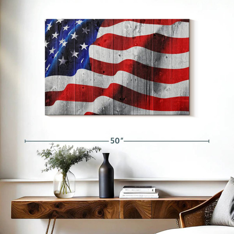 Borges Wavy American Flag