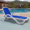 Chaise longue d'extérieur réglable et inclinable