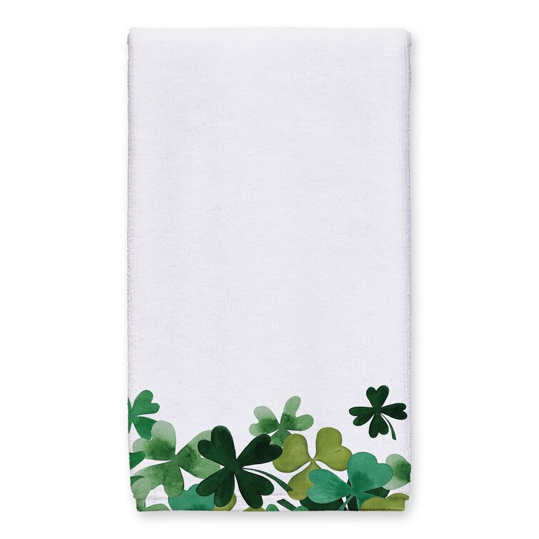 Shamrock Waffle Kitchen Towels Set of 2