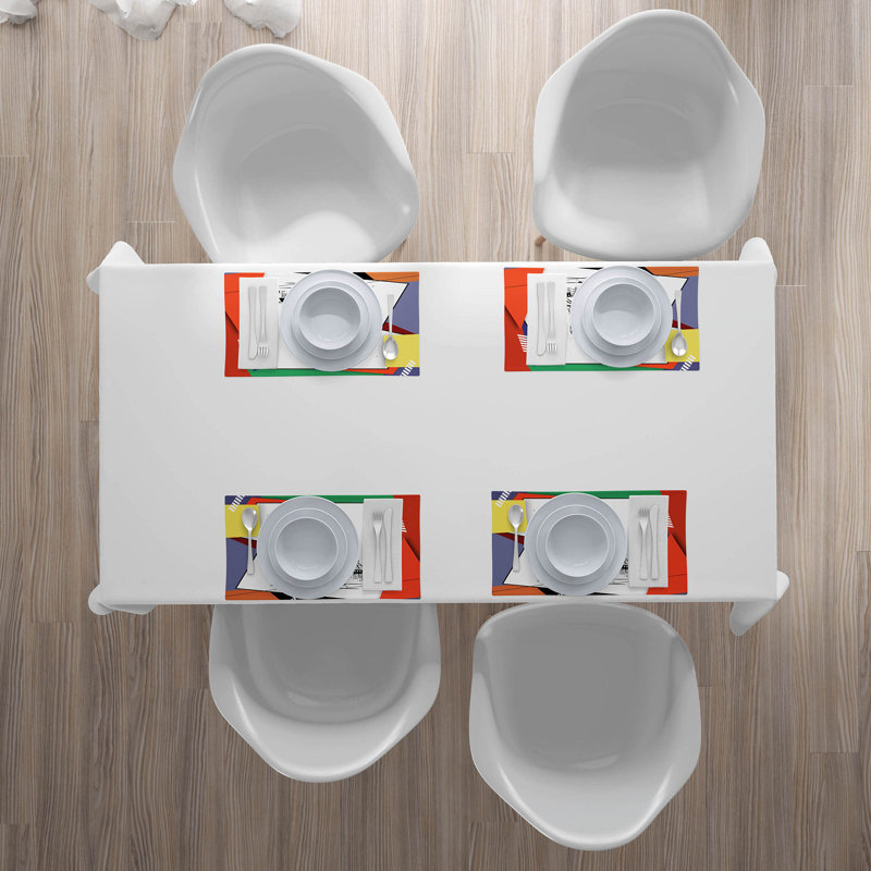 Polyester Abstract Rectangle Placemat