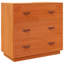 Nyeli Solid Wood 80cm W 3 - Drawer Chest of Drawers