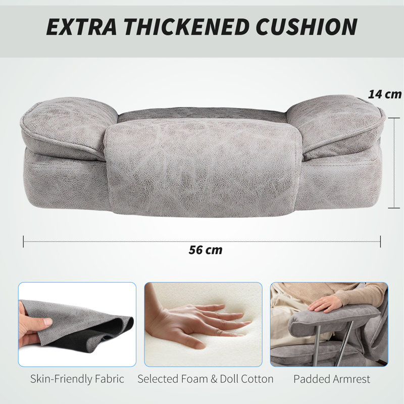 Foam Padding Office Chair, Grey