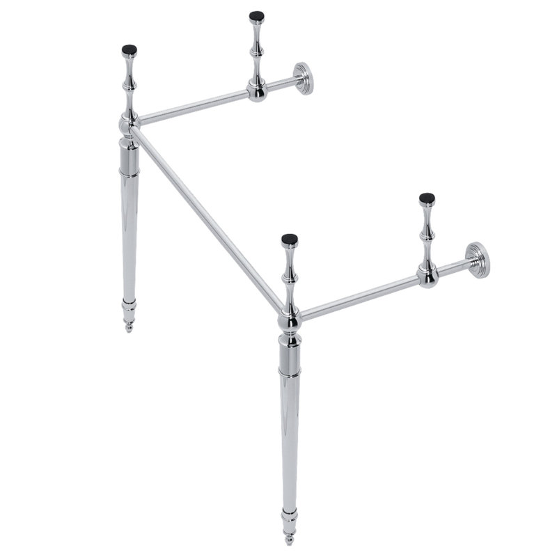 Kingston Brass Edwardian Brass Console Sink Legs, Polished Chrome