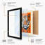 Tiger Face Bold Modern - Framed Print-520641304-520641310