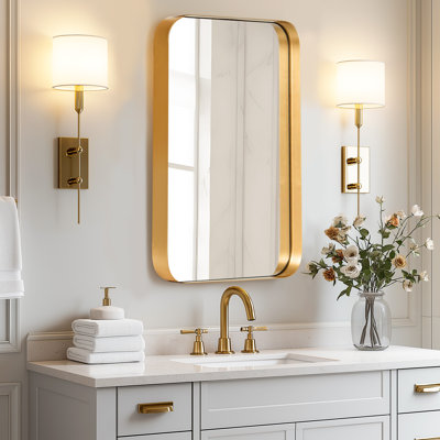 Miroir encastré à pharmacie avec 2 tablettes réglables
