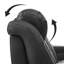 Fauteuil de jeu inclinable 91,78 po à trois moteurs en cuir Geniue