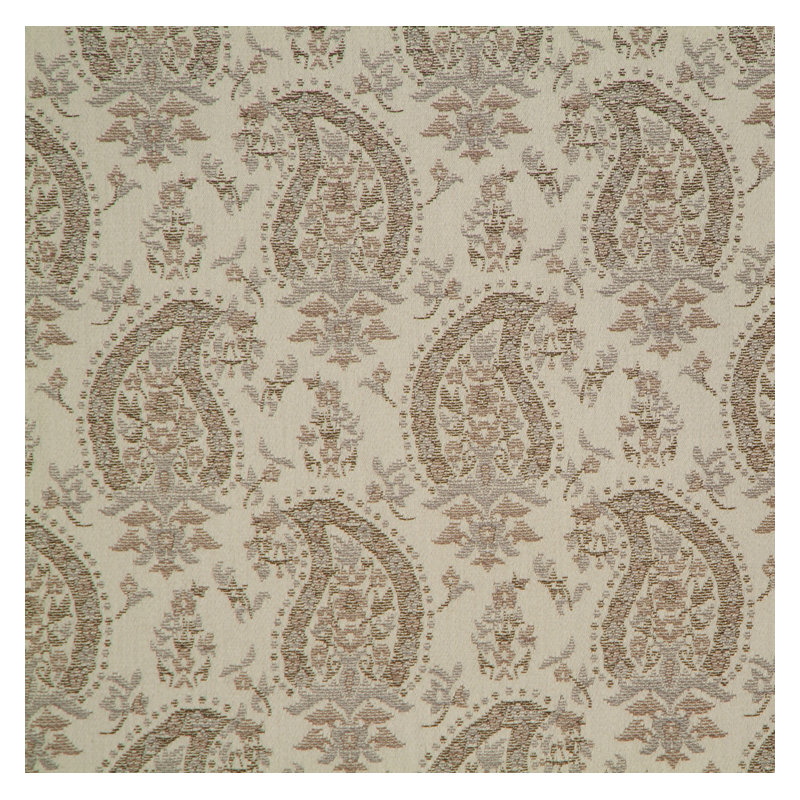 Allure Paisley Fabric, Ivory