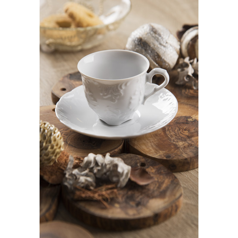 ELISA ROCOCO' Porcelain Coffee Cup