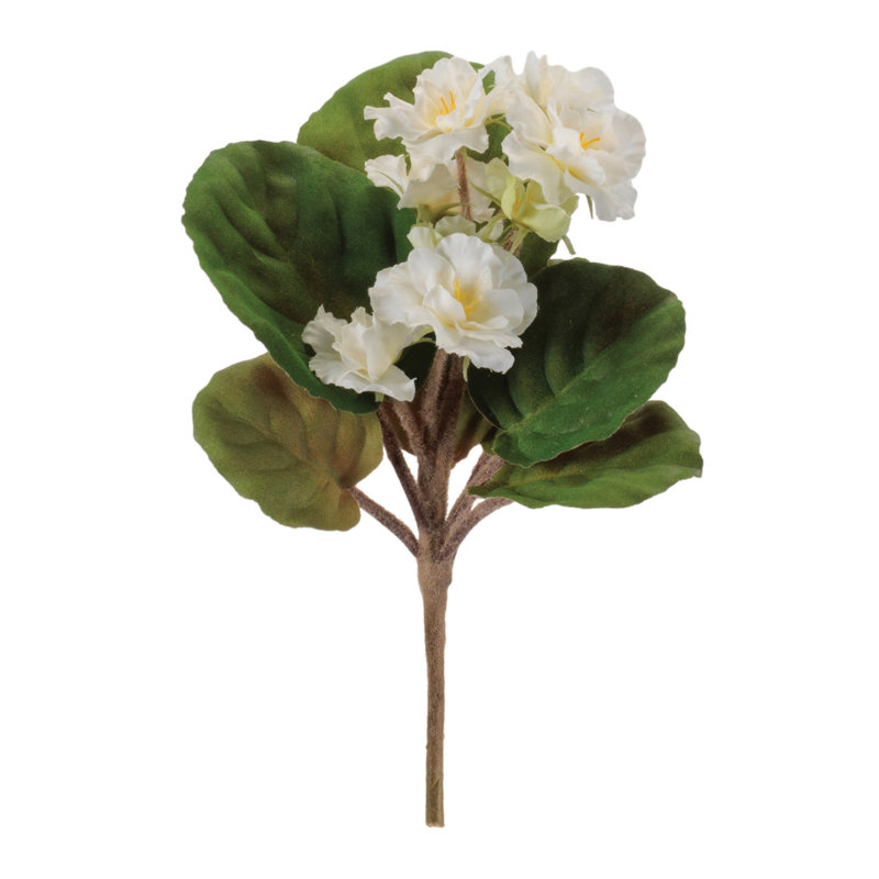 Bouquet de fleurs d'Afrique (ensemble de 4), Blanc, vert