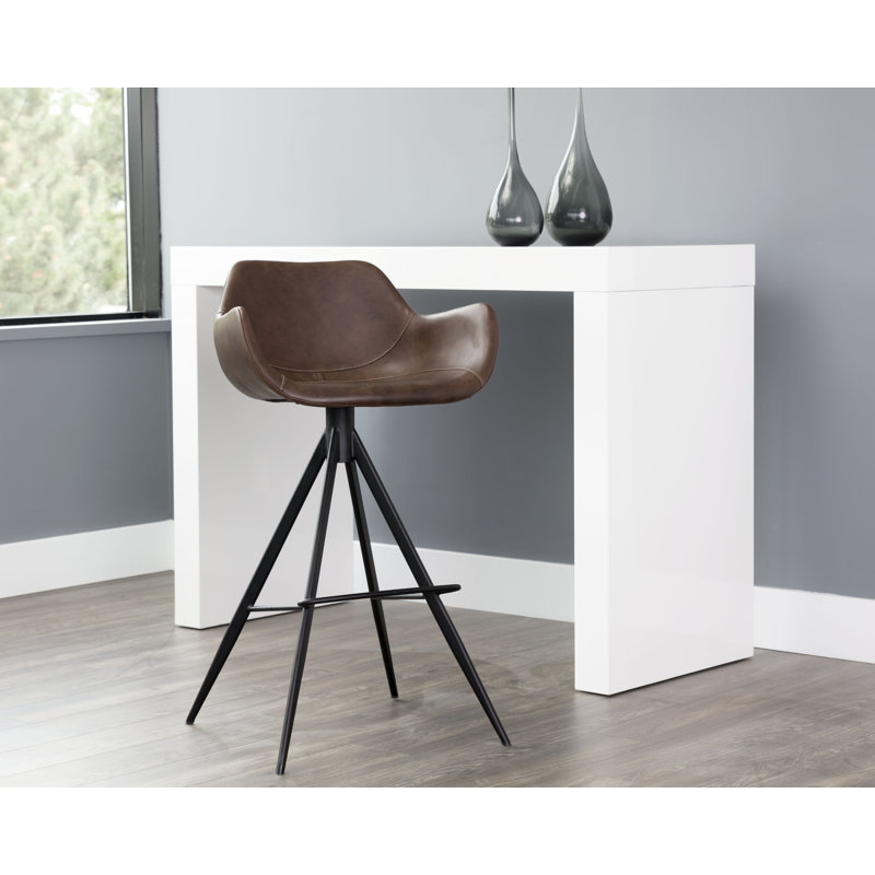 Tabouret de comptoir pivotant Owen - gris ville, Gris, Tabouret de comptoir (siège d'une hauteur de 26 p