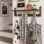 Wall-Mounted Shelf with Hooks-725698686