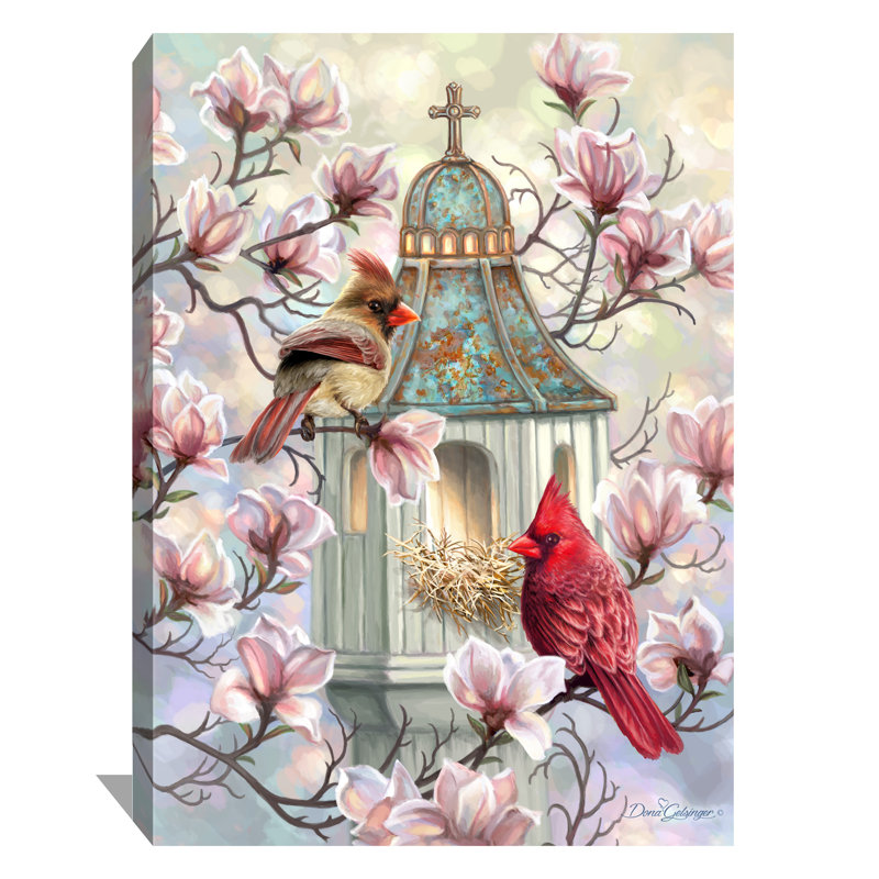 Art mural sur toile printemps matin, H 24 po x l 18 po