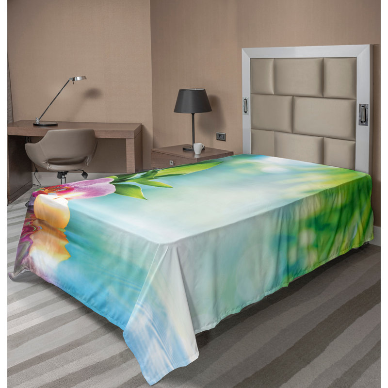 Multicolore Ambesonne, Drap plat pour lit simple TG