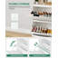 Armoire à chaussures avec 2 tiroirs rabattables et 2 tiroirs supérieurs, armoire de rangement étroite pour chaussures pour le vestibule, range-chaussures autoportant avec espace de rangement, 12 à 16 paires, pour le couloir, blanc-1661434204-1664994765